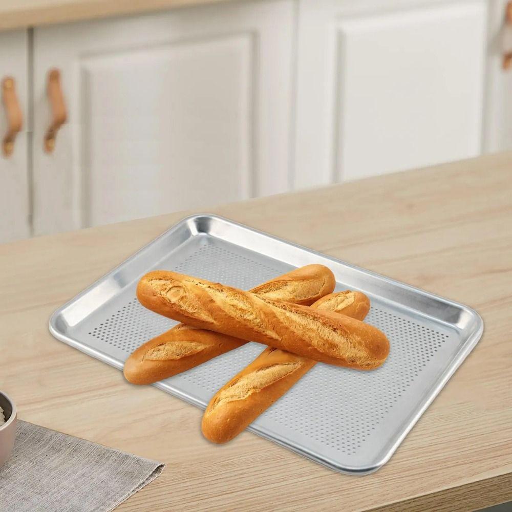 Rectangular Aluminum Zinc Zinc Alloy Baking Plate Rustproof Grill Steaming Tray Kitchen Baking Sheets  Food