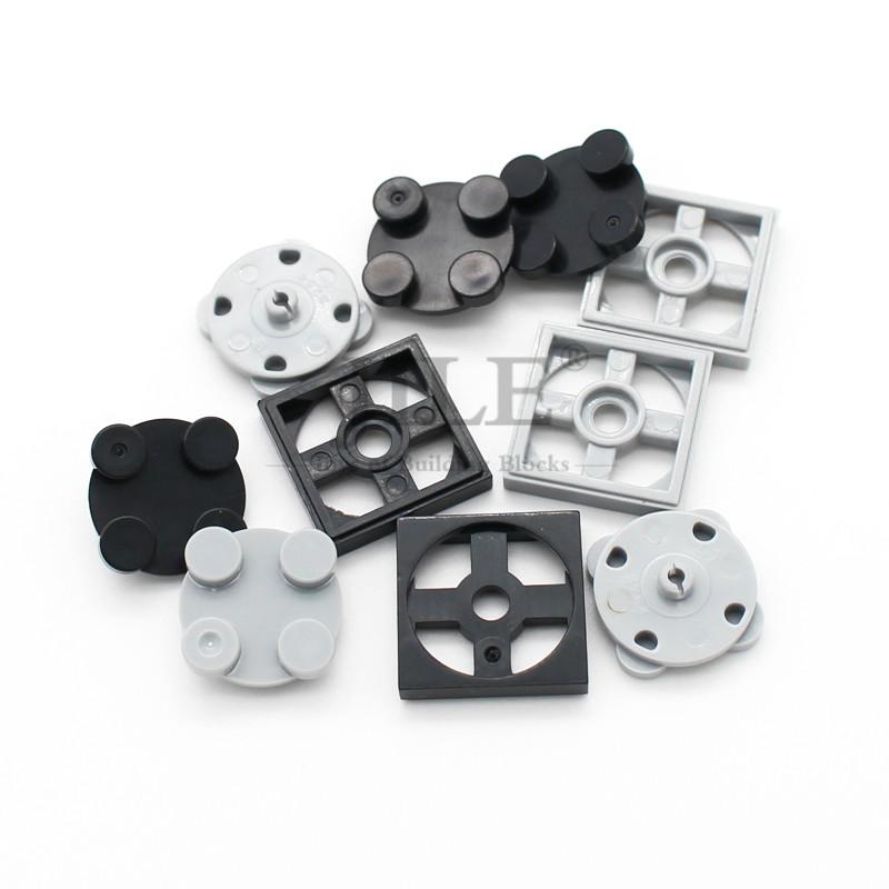 20pcs Moc Building Blocks Turntable 2x2 Plate Base with Top 3680 3679 DIY Creative Bricks Classic Compatible Assembles Parts