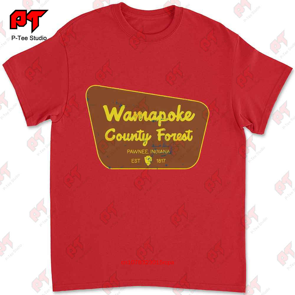 Parks  Recreation Pawnee Wamapoke County Forest Tshirt 7TGY S