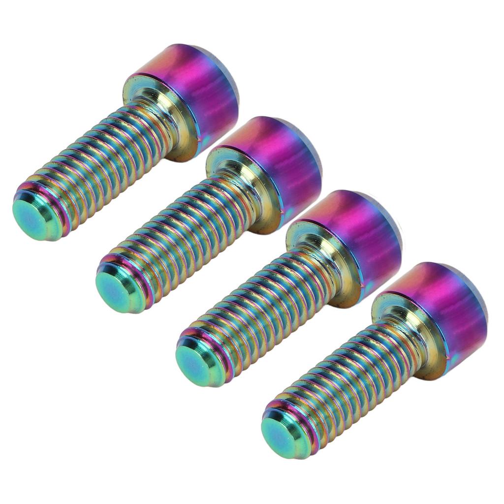 4Pcs Mountian Bike Brake Screws   Alloy M6 16mm Bike Disc Brake Clamp   Fixed Screw   Accessories