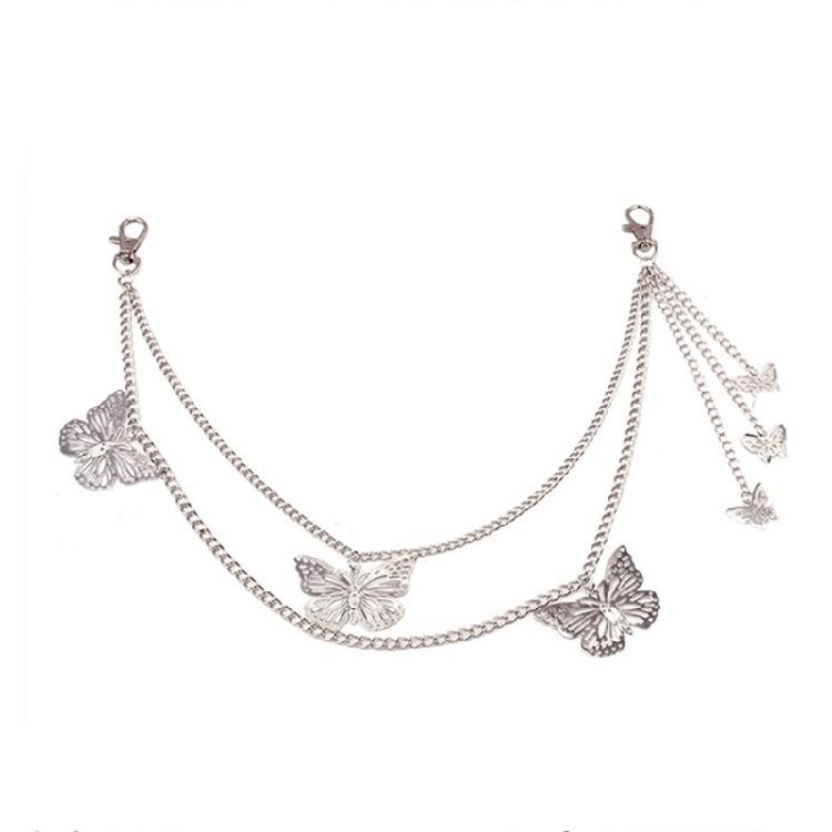Long Metal Waist Chain Gothicism Waist Belt Punk Hook Trousers Pant Waist Link for Fashion Enthusiasts
