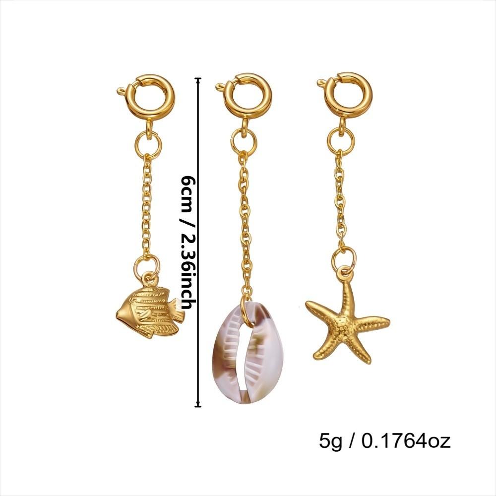 Stainless Steel Bikini Buckle Pendant Red Coral Swimwear Jewelry New Bikini Charms Set  Women