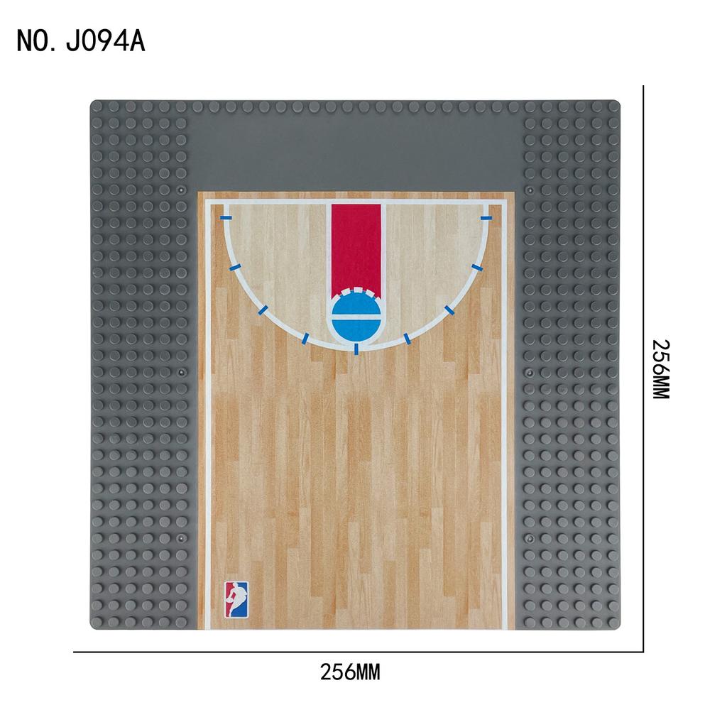 Baseplate Sportiva per Basket e Calcio Giocattolo da Costruzione Assemblabile per Bambini J094A32X32 Particelle Piccole