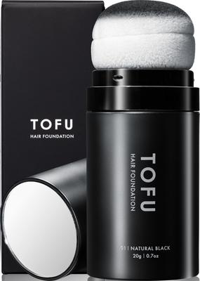 [Official Scalp Care Brand] TOFU Hair Foundation Hair Chalk [Naturally Covers Gray Hair and Thinning Hair with One Product] Powder for Alopecia Areata
