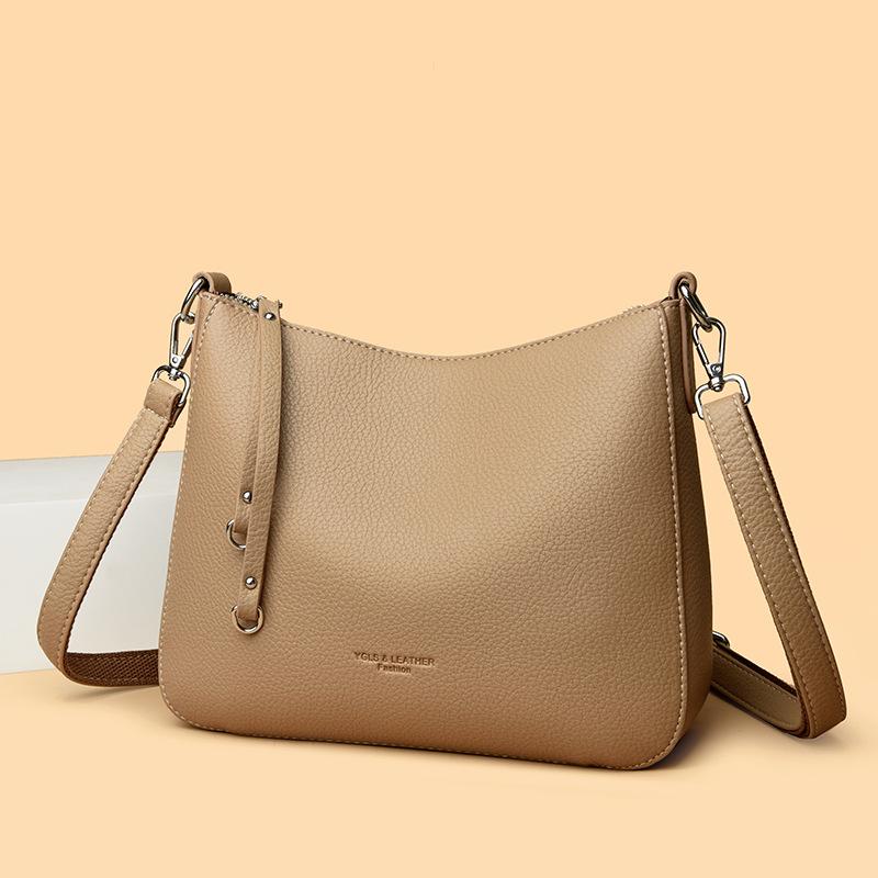 2025 NEW Women's Soft Leather Shoulder Bags Luxury Designer Crossbody Bags Ladies Casual Tote Bag Messenger Commuting Sac Bolsos