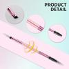 6 Pieces Dual-Ended Brow Brush, Eyebrow Brush, Angled Eye Brow and Spoolie Brushes, Shaping and Filling Eyebrows, Eyebrow Spoolie Brushes for Precise