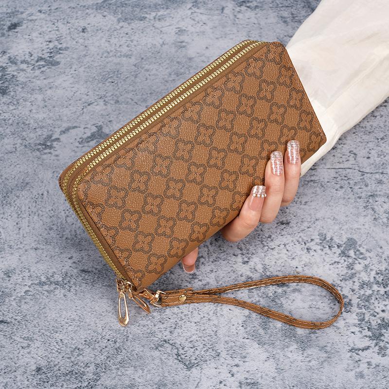 Bag Female New Long Wallet Clutch Bag Mobile Phone Bag Coin Purse Multifunctional Card Bag Zipper Wallet