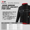 [apt'] APT Windbreak Cycling Jacket - Winter Cycling Wear, Windproof, Warm, Windbreaker (Black, Size S)