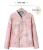 Women's Chinese Retro Style Frog Button Warm Cotton Jacket, Autumn/Winter 2025 Edition