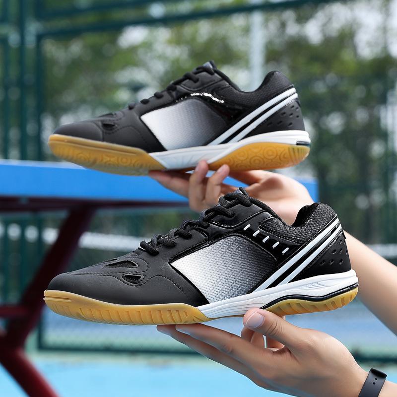 New Shock-absorbing and Wear-resistant Badminton Shoes Men and Women Adult Youth Table Tennis Shoes Competition Sports Training Shoes