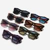  New Square Luxury Women Sunglasses UV400 Leopard Print Gradient Shades Men Sun Glasses