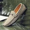Fashion Mens Casual Loafers Comfortable Genuine Leather Suede Casual Shoes Men Sneakers New Summer Male Walking Loafers Big Size 38-47