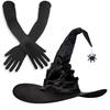 Beautiful Witch Hats Suit Light Halloween Hats Unisex Personality Witch Hat for Halloween Make Up and Masquerades