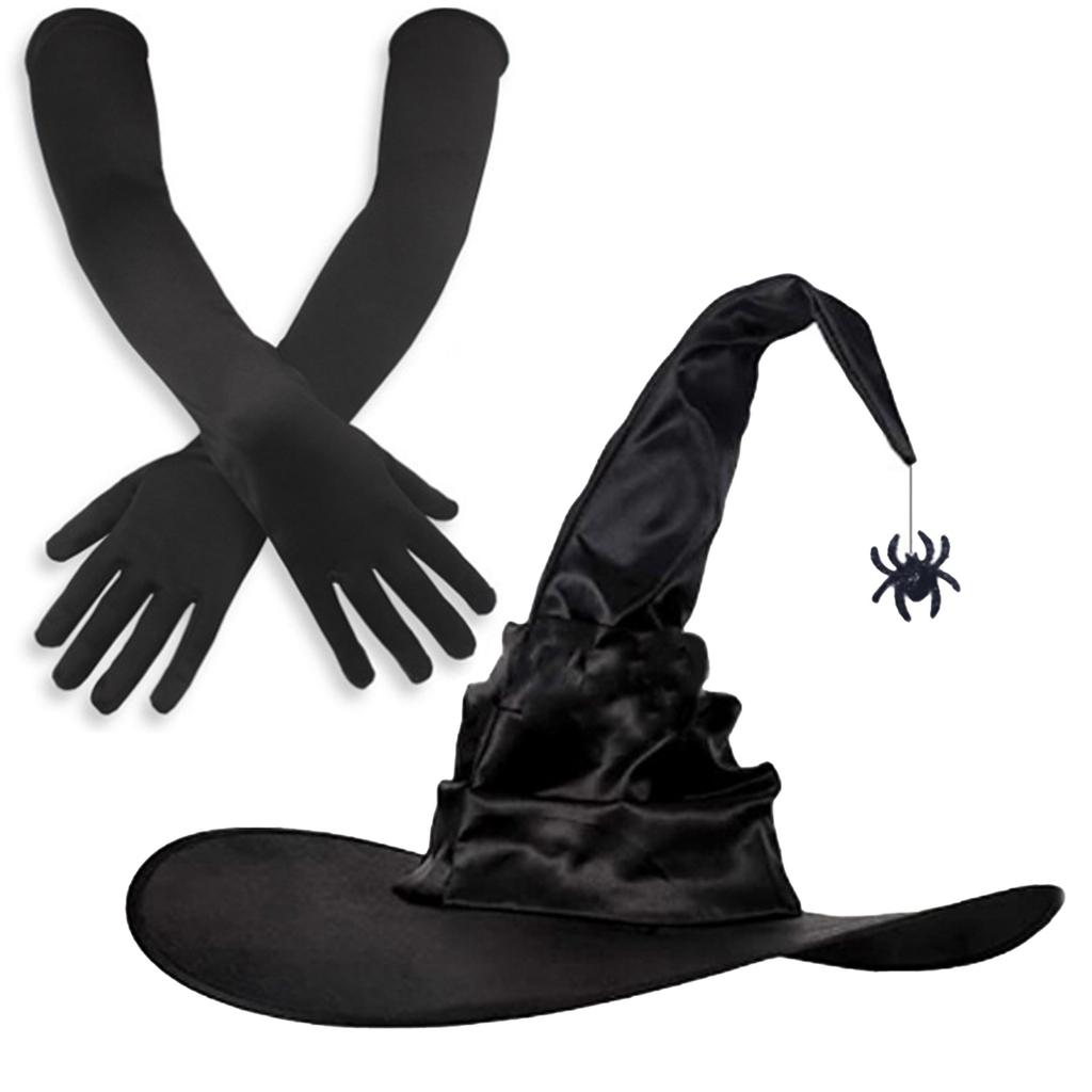 Beautiful Witch Hats Suit Light Halloween Hats Unisex Personality Witch Hat for Halloween Make Up and Masquerades