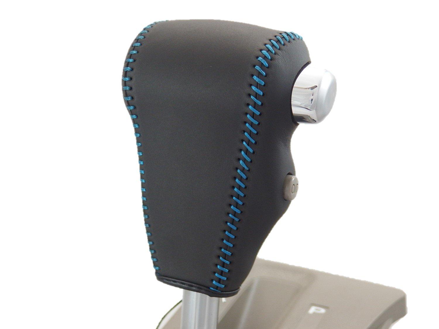 

TricoloreExchange Tricolore EX DIY Shift Knob Leather Wrap Kit for Toyota and Black Leather with Blue Part 1BK3D16B1B1L Atrai, Hijet, Dias, Stitching,