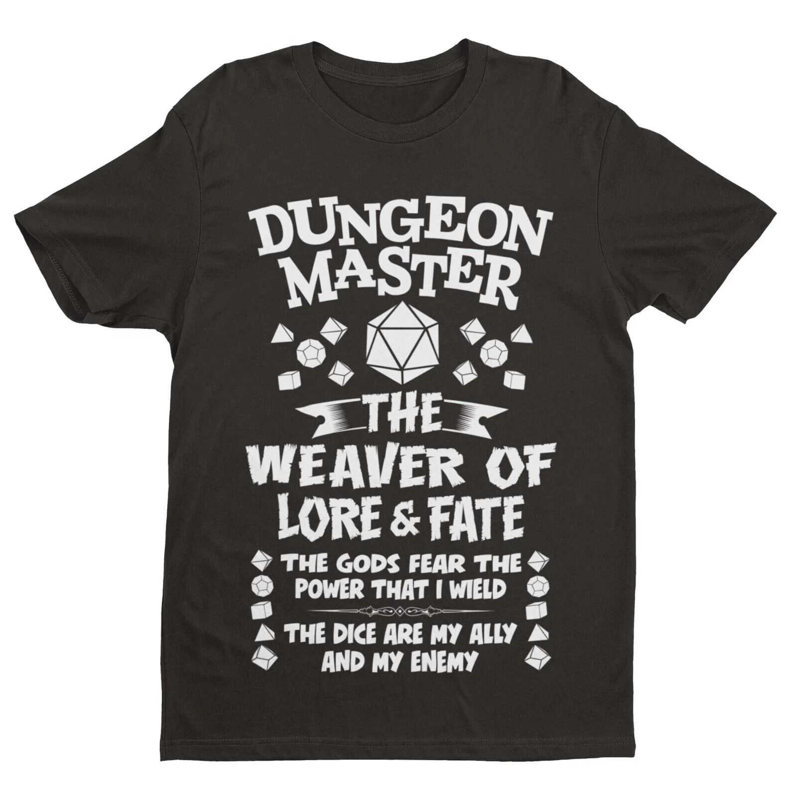 Funny DUNGEON MASTER RPG Gamer T Shirt Dragons Dungeons Role Play Gift Idea Geek M