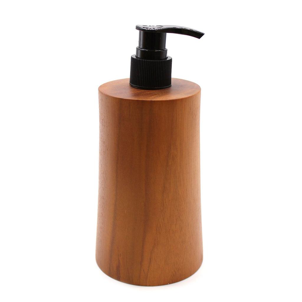 Soap Dispenser Natural Teak Wood Taper