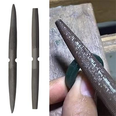 Compact Double Sided File Candle Shaping and Trimming Tools Double-Ended Trimming Carving File with Comfortable Grip