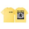 Rock Band Bad Omens Merch Tshirts Men Women High Street Fashion Trend Short Sleeve T Shirt Summer Casual Loose Cotton Tshirt