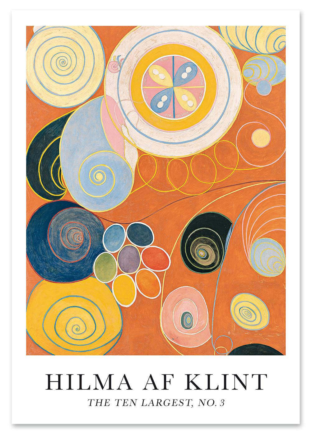

Плакат Хільма аф Клінт Десять найбільших ні. 3 30x40 cm