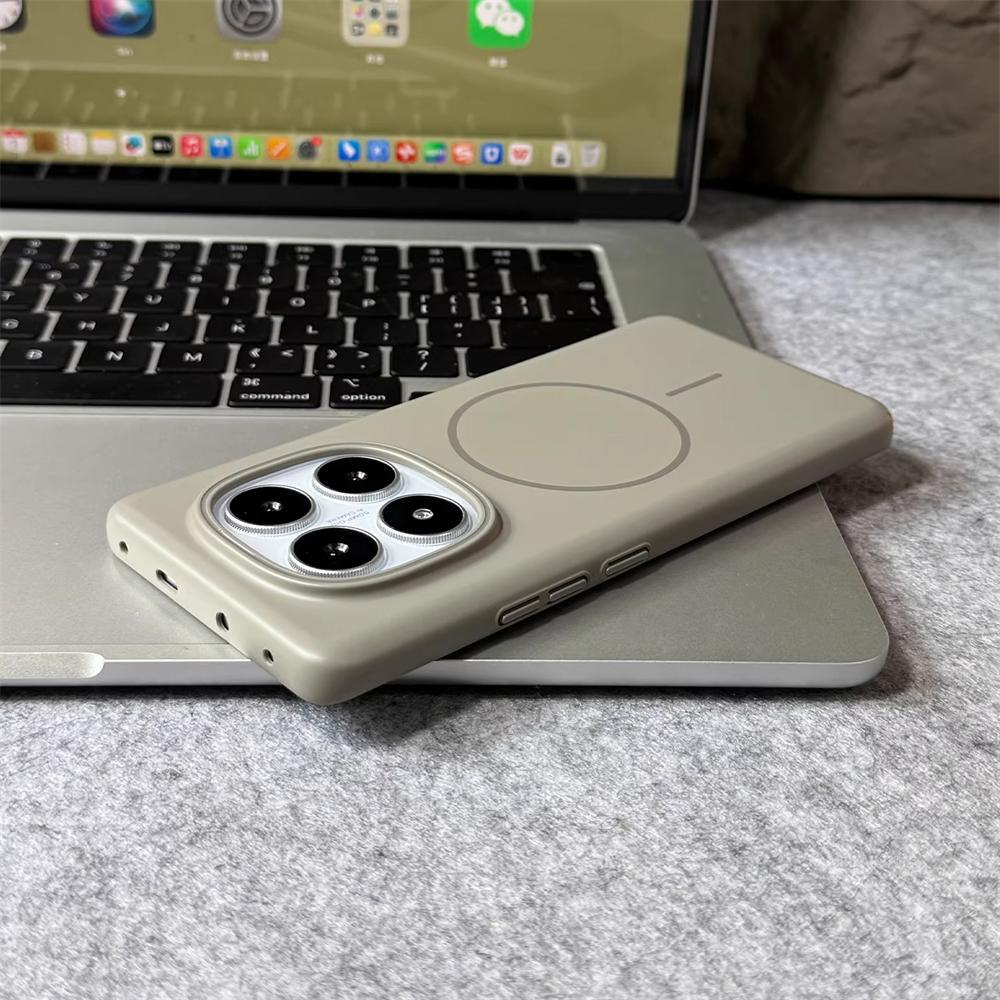 Ultra Thin Solid Color Matte Hard Case For Xiaomi Redmi Note 14 13 Pro Plus 14R 14C 13C Magnetic Wireless Charge Slim Back Cover