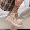 Niche Versatile Nude Tall Dad Shoes Thin Dopamine Foreign Gas Muffin Bottom Biscuit Shoes 2025 Spring and Autumn Models