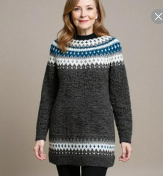 Women's High Neck Color Block Loose Knit Sweater