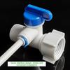 1/2 Thread To 1/4 3/8 Quick Connect Water Purifier Diverter Valve Ro Feed Ball Valve For Ro Water Filter System Home Kitchen