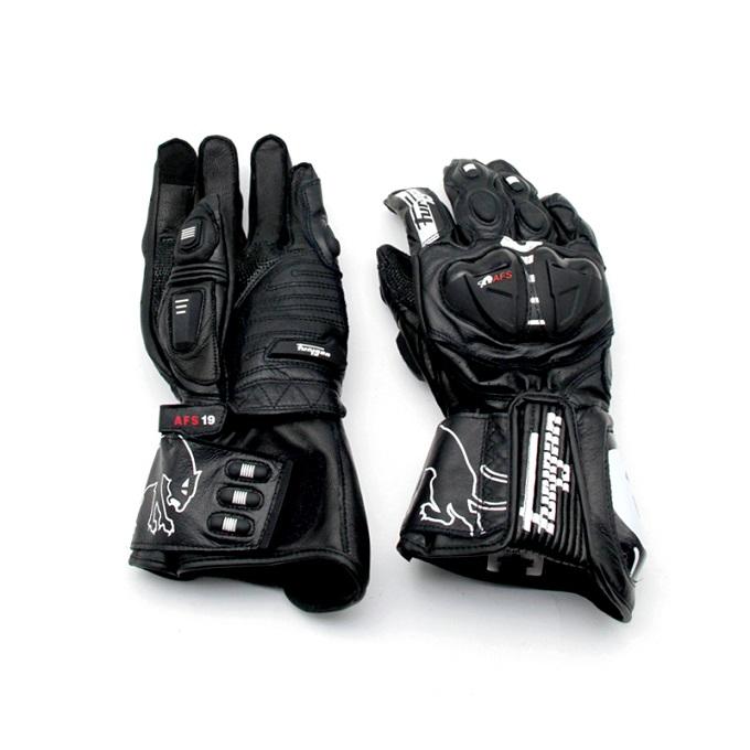 Furygan AFS19 Motorcycle gloves comfortable breathable racing leather protection off-road motorcycle riding hard shell gloves M чёрный