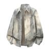 Camicia a Maniche Lunghe da Uomo Camicia Casual Larga Coreana Cappotto da Uomo