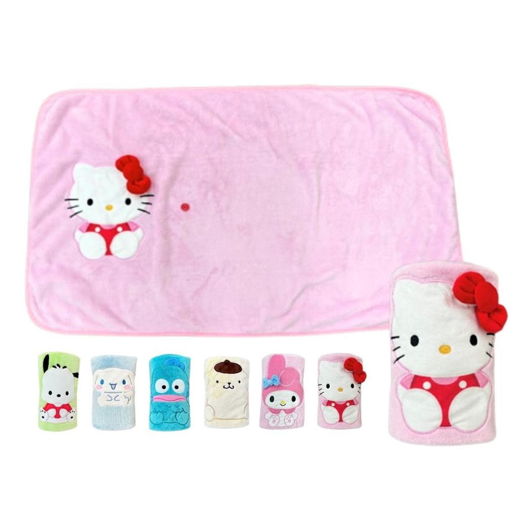 Sanrio Kompakt Hello Kitty Fang 60 x 100 Stilig Kuldabeskyttelsesteppe for eller Hjemmebruk (SANRIO) Pledd, cm, Lettvekt, Design, Bil, Kontor,