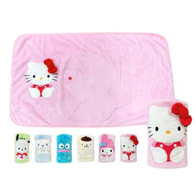 Sanrio Kompakte Hello Kitty Schoßdecke 60 x 100 Stilvolle Kälteschutzdecke für oder Heimgebrauch (SANRIO) Decke, cm, Leichtgewicht, Design, Auto, Büro,