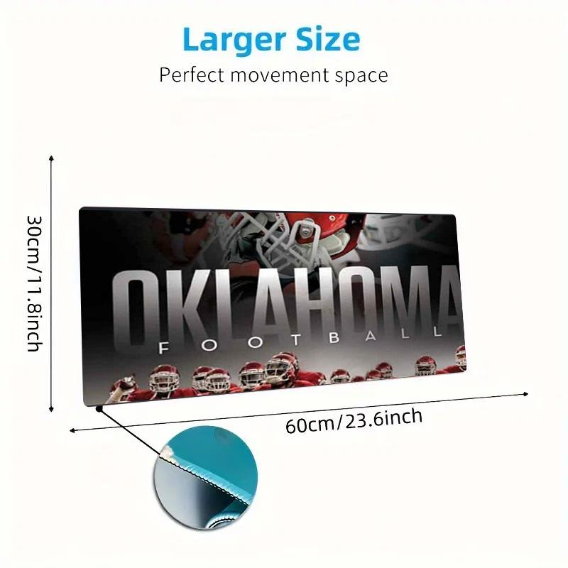 Oklahoma Sonners Color Mouse Pad Large Gaming Table Cushion Non-slip Laptop Tablet Big Mousepad XXL Mat Mini PC Playmat With Lock edge