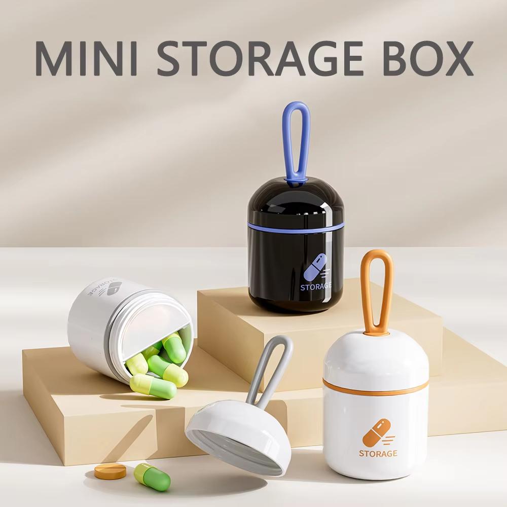 Round Shape Pill Box Mini Pills Organizer New Pill Case