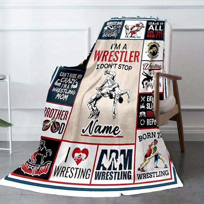Wrestling Customize Your Name Blanket Warm Comfortable And Soft Blankets Are Suitable For Home Lunch Break Blanket Office Sofa Sofa Gift To Relatives