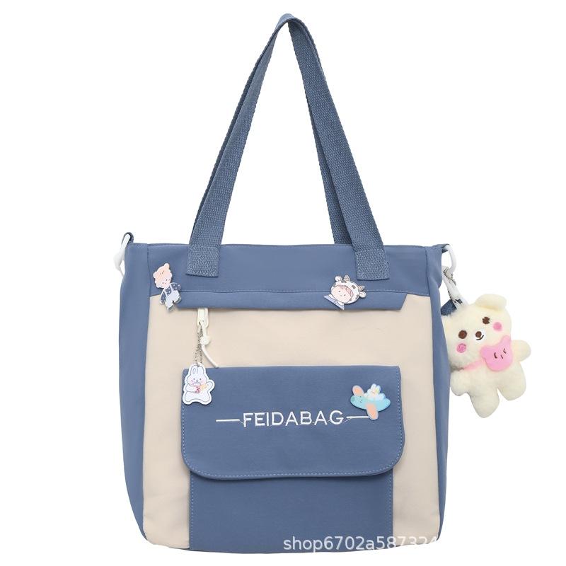 

Новый школьный рюкзак для учениц 5-6 классов, водонепроницаемый детский рюкзак большой вместимости из ткани Оксфорд No pendant