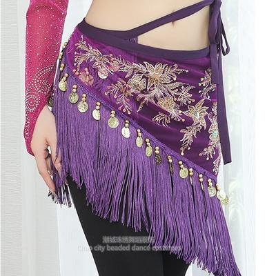 Meier Waist Scarf New Arrival Belly Dance Tassel Hip Scarf Sequin Waist Chain Performance Waist Scarf