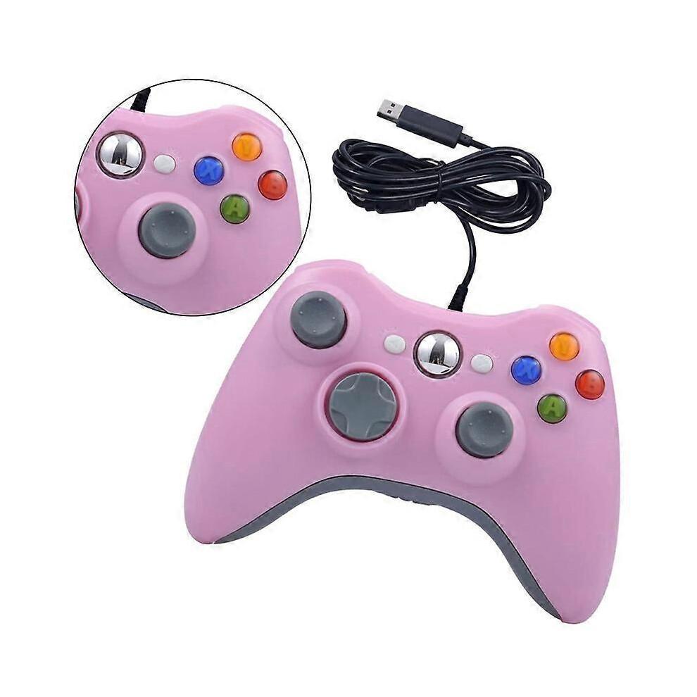 (Red)For XBOX 360 Console And PC USB Dual Vibration Wired Gamepad
