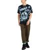 Li-Ning Casual Sports Mickey Letter Print Round Neck Short Sleeve T-Shirt Unisex Tops Black AHSS273-3