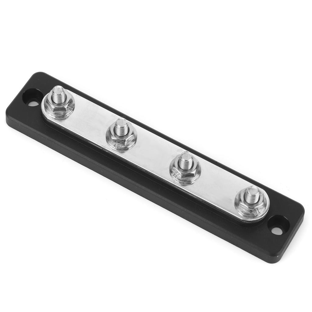 Bus Bar 4‑Point Power Cable Terminals 100A Busbar Board for Trucks RVs Boats Coaches