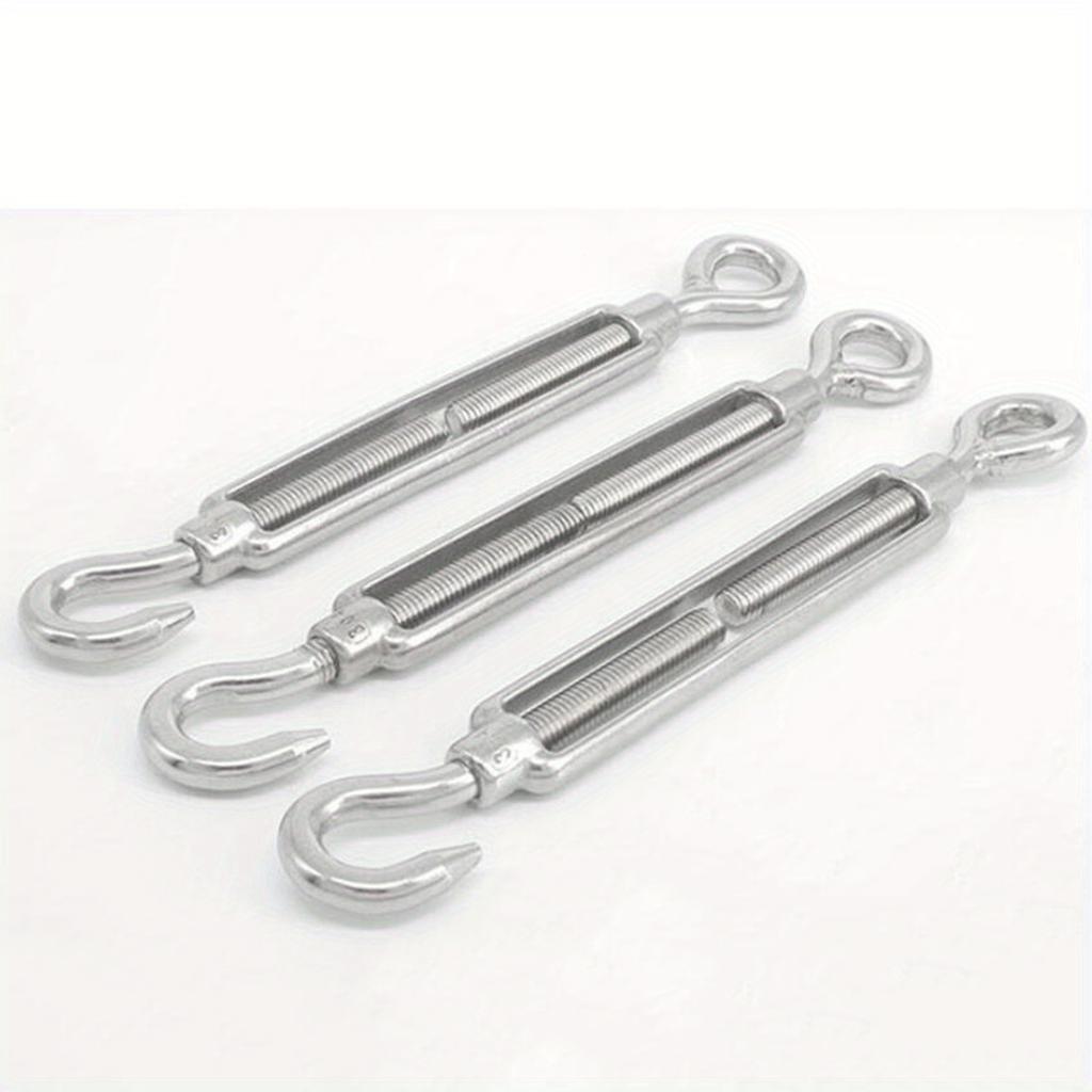 4pcs Stainless Steel OC Type Open Body Turnbuckles Wire Rope Tensioner Locking Accessories