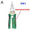 8 in 1 Multifunctional Wire Stripper Scissors Cutting Pulling Crimping Wires Strippers Cable Scissors Electrical Measuring Plier