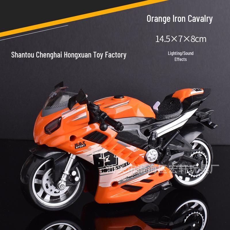 Children's Off-Road Police Motorcycle Toy with Sound and Light