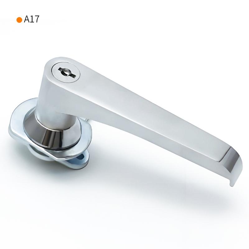 Tuoxin A17 Electric Cabinet Lock Handle Lock Distribution Box Cabinet Door Lock Cabinet Mechanical Equipment Lock Panel Cam Lock (White,Steel Door&Zinc Alloy) белый