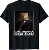 Machen Sie Ameowica wieder großartig Lustiges Donald Trump Katzen-Meme T-Shirt Klein Schwarz