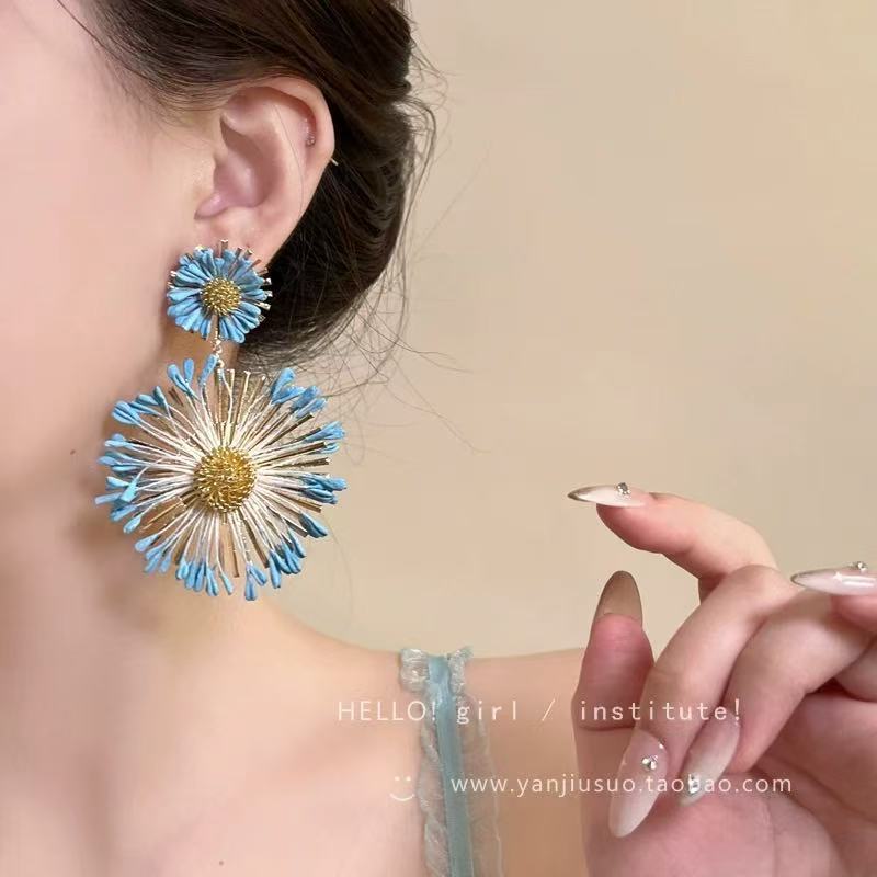 Color Dopamine Earrings, Sweet Super Fairy Temperament, Simple Personality and High Value Niche Earrings