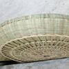 Large Round Bamboo Woven Winnowing Basket with Reinforced Deep Design for Household or Farmhouse Use.