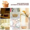 Luxurious Aromas Diffuser in Solid Wood and Glass Essential Diffuser Perfect for Creating Scented Ambiances for Home