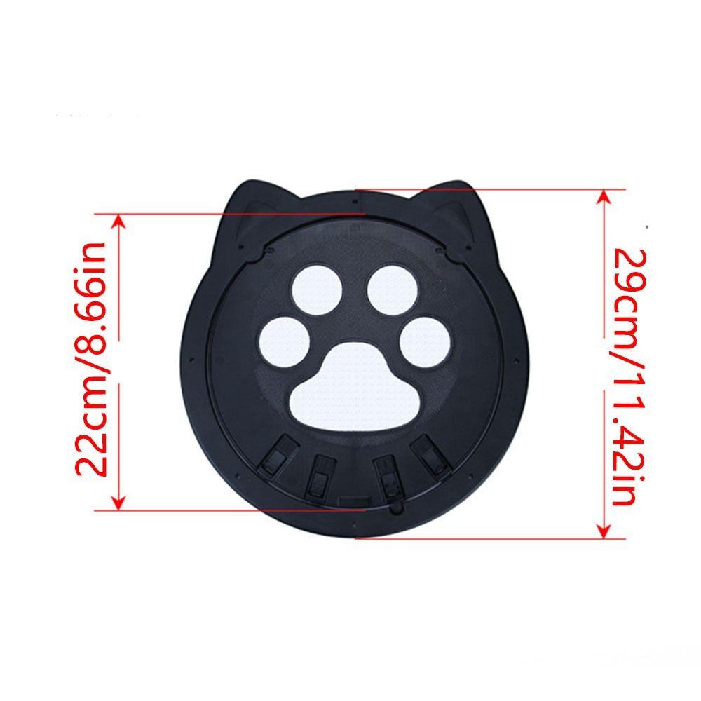 4 Ways Locking Flap Cat Door Sturdy Construction Cats Window Gate Cute Pet Screen Door  Small Pets