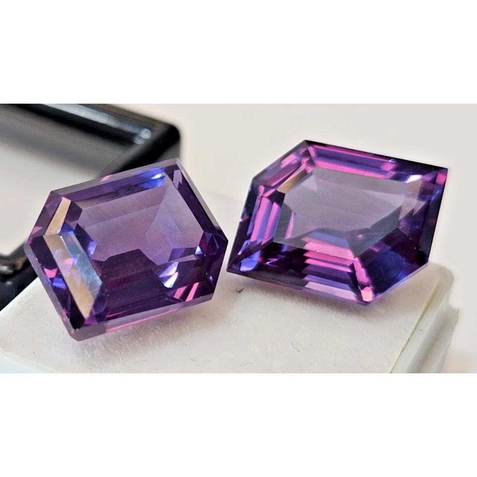 Color Change Alexandrite 26-27 Ct Fancy Cut Certified Stunning Loose Gemstone